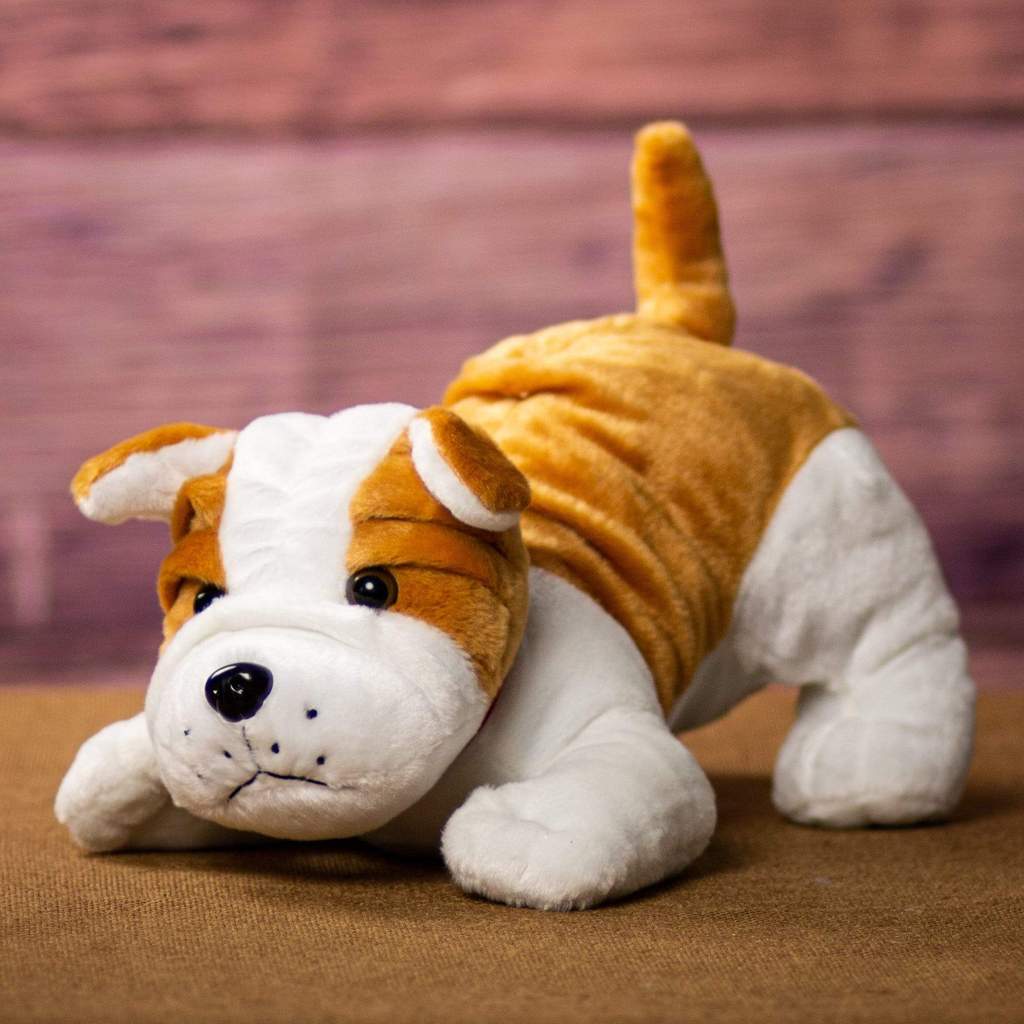 Large bulldog stuffed animal hot sale