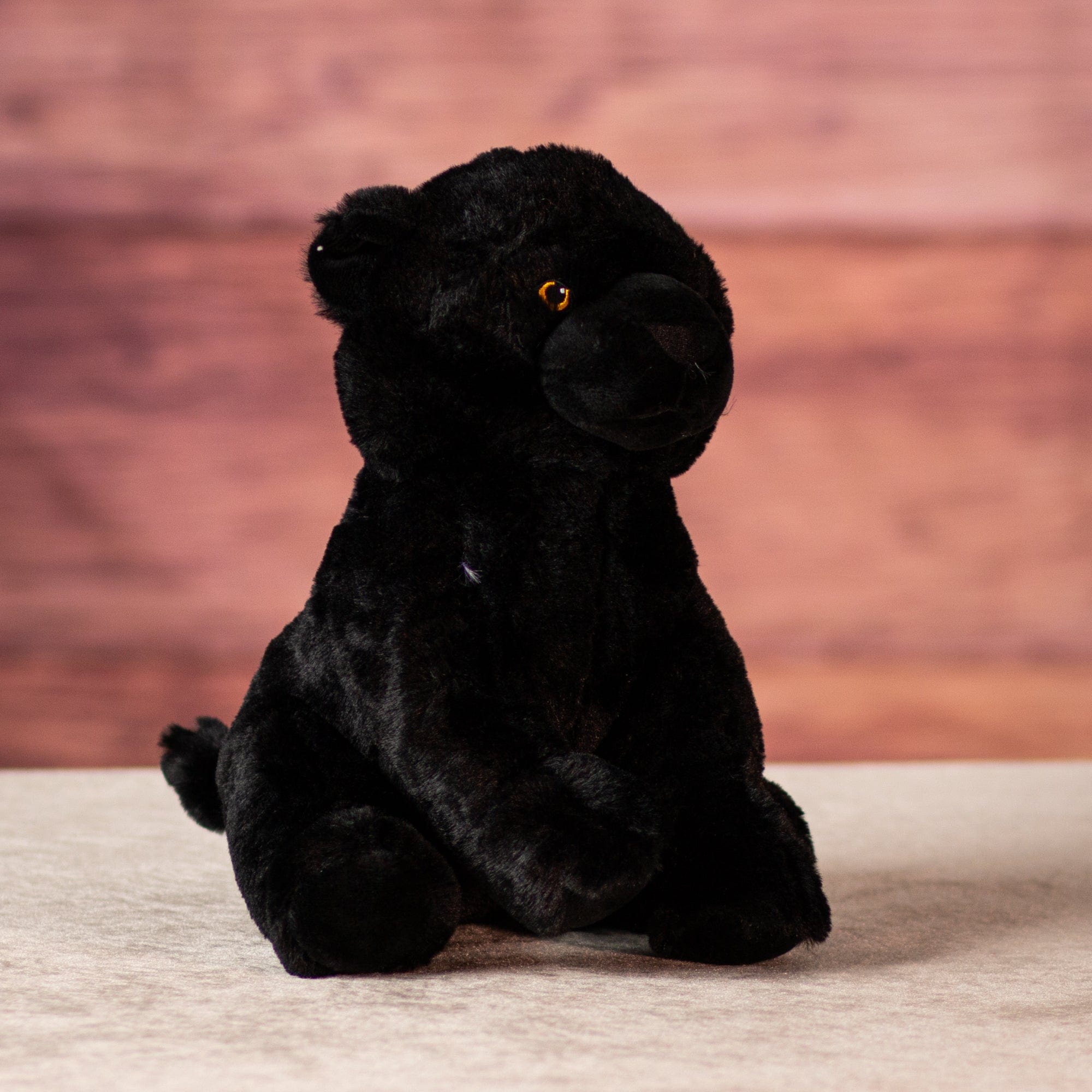 10 in stuffed black panther