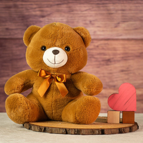 12" Sitting Cream & Cocoa Bears