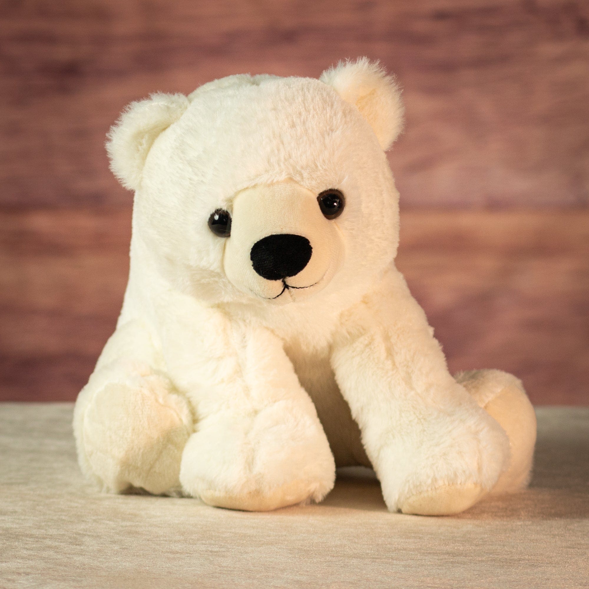 12" Sitting Snowcap Polar Bear