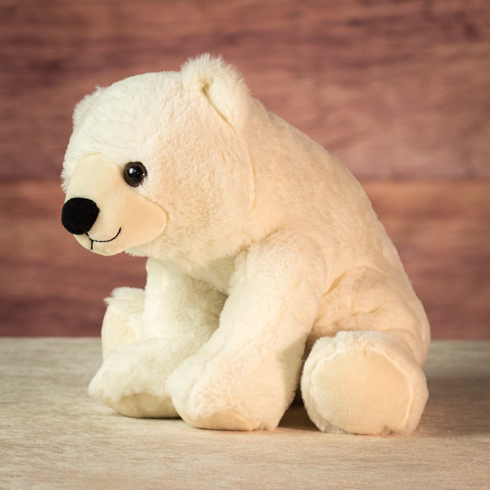 12" Sitting Snowcap Polar Bear