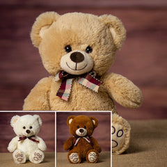 13" Paw Print Teddy Trio