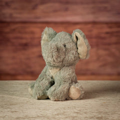 6.5" Sitting Gentle Gray Elephant