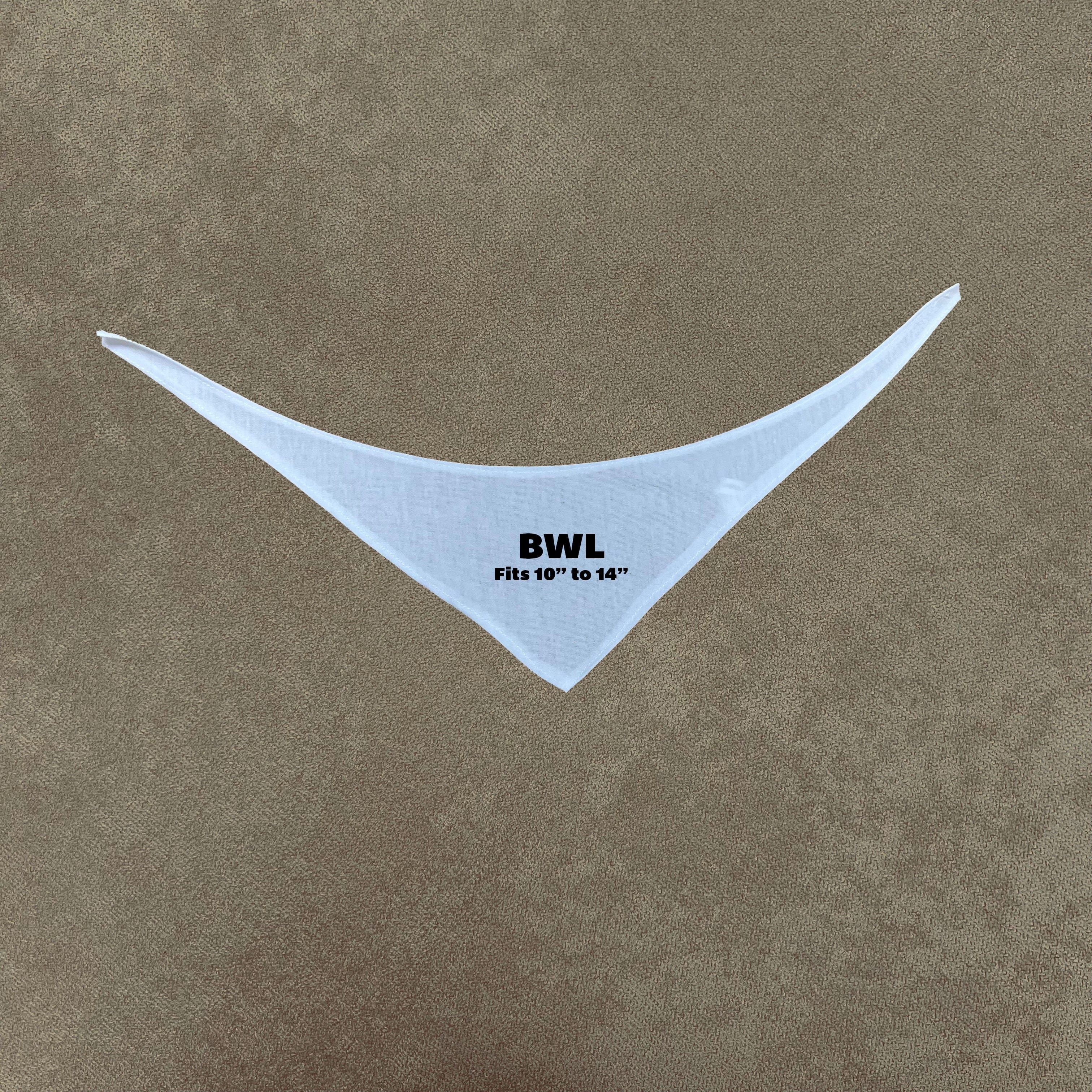 Blank Bandanna for Stuffed Animals from 5" to 14"