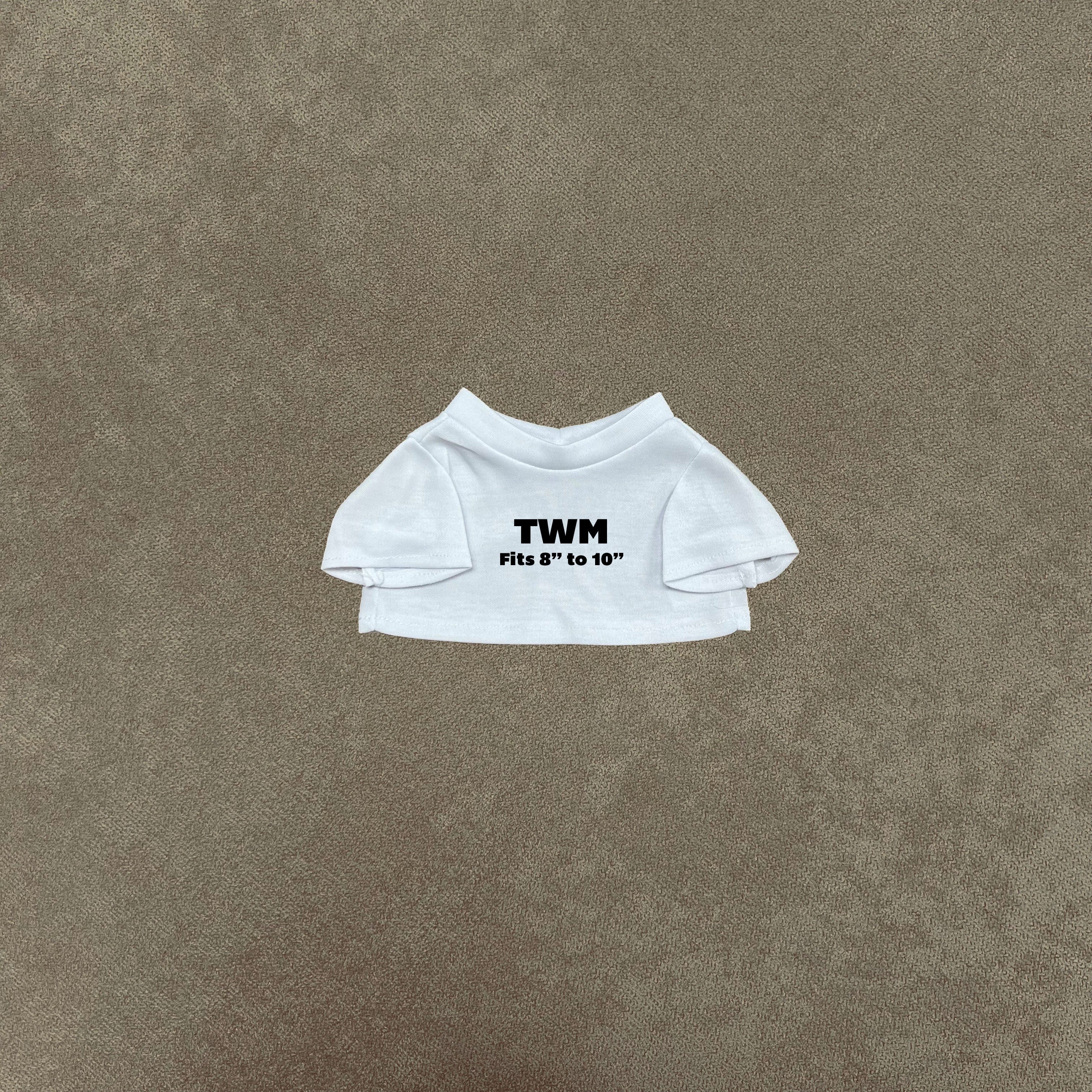 Blank T-Shirt for Teddy Bears from 6" to 14"