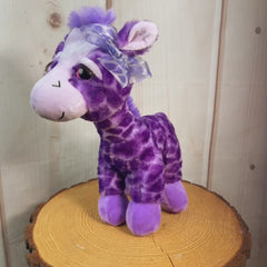12" Purple Glam Giraffe Plush