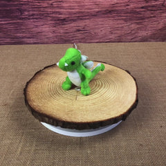 4" Green Plush Dragon