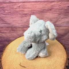 6.5" Sitting Gentle Gray Elephant