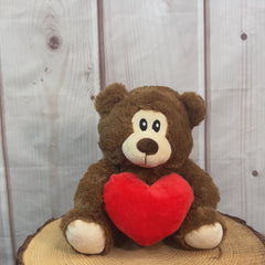 9.5" Simple Brown Love Bear