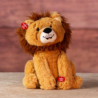 10 in stuffed singing lion 