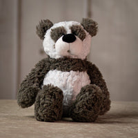 14" Fine Furry Friends plush set grey and white panda bear