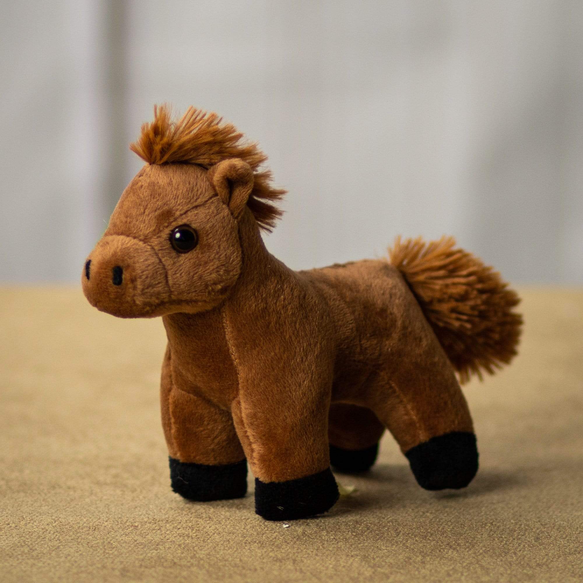 Wholesale Stuffed Animals Standing Brown Horse - Main Image
