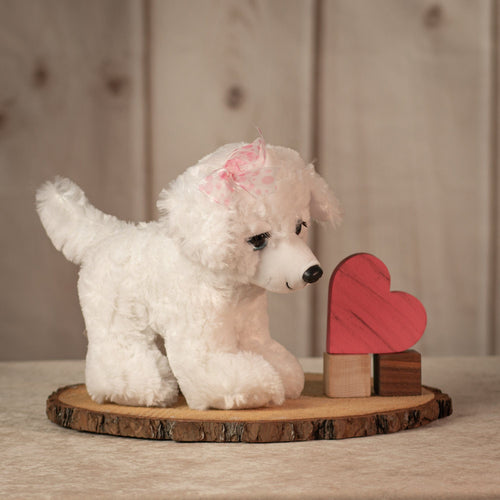 10" Bichon Frise Plush Dog