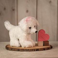 10" Bichon Frise Plush Dog