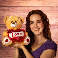 10" Big Heart Bear Pair