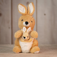 10" tan Kangaroo with a pocket for theJoey