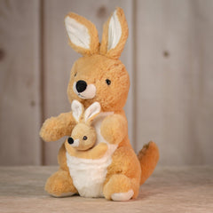 10" tan Kangaroo with a pocket for theJoey