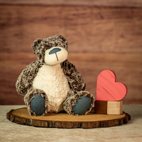 10" Premium Super Soft Denim Patch Bear