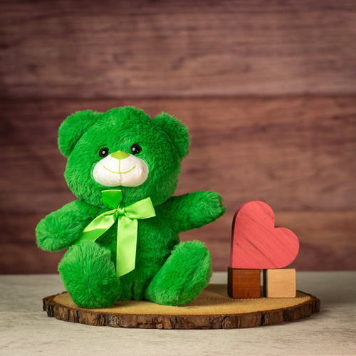 10" Sitting Emerald Green Bear