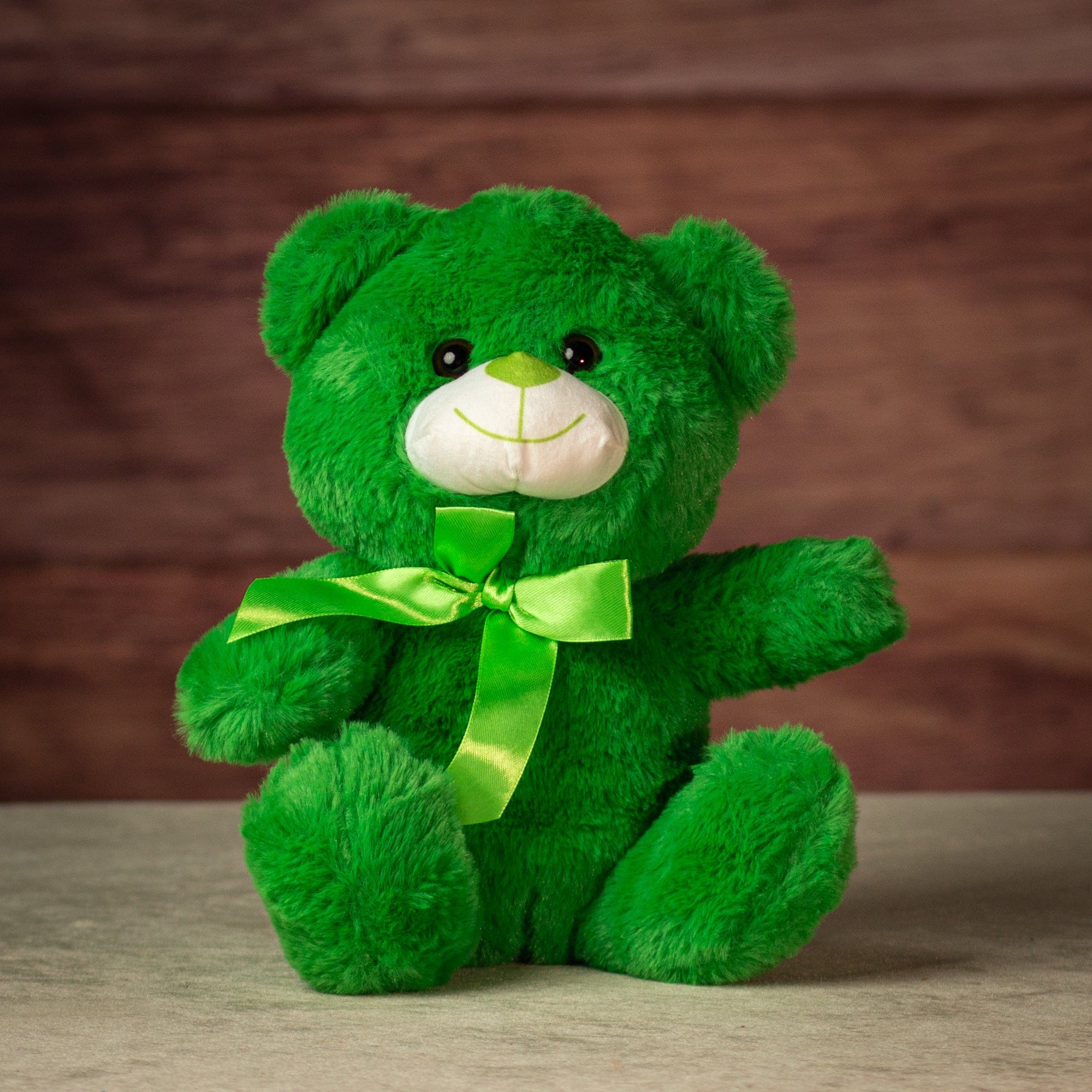 10" Sitting Emerald Green Bear