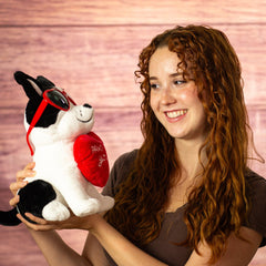 10" Sitting Love Pup with Shades