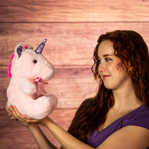 10" Sitting Pink Sparklecorn