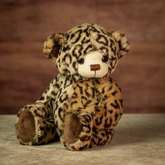 10" Sitting Premium Leopard Print Bear