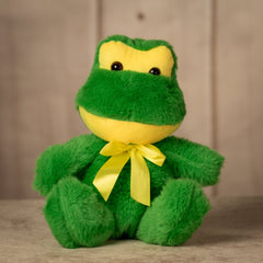 10" Sitting Sunny Bow Frog