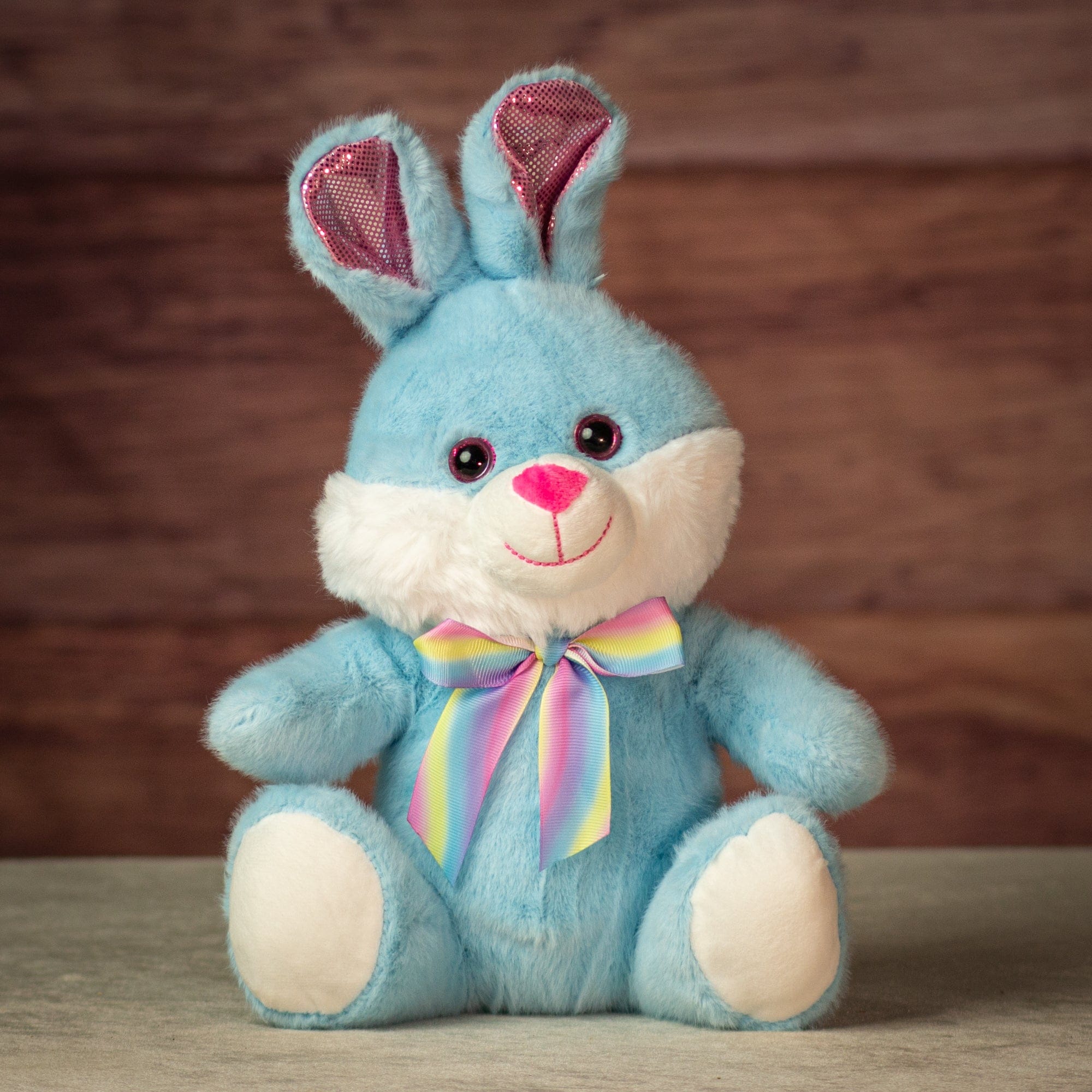 10" Sitting Sweet Stripe Bunny Trio