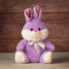 10" Sitting Sweet Stripe Bunny Trio