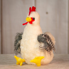 10" White Chicken with feathered wings