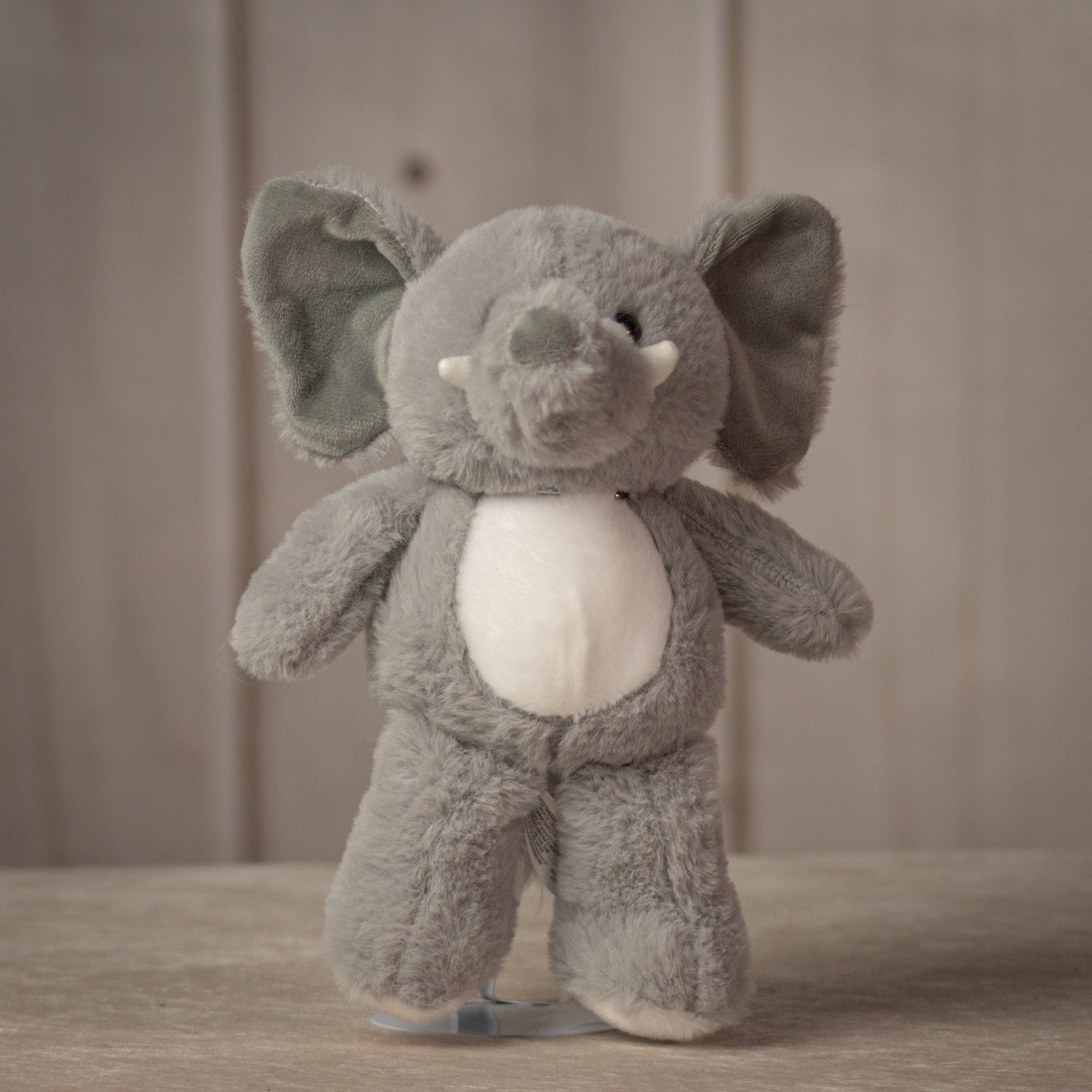 11 inch grey stuffed elephant