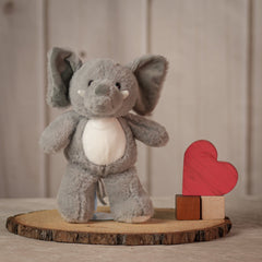 11 inch grey stuffed elephant