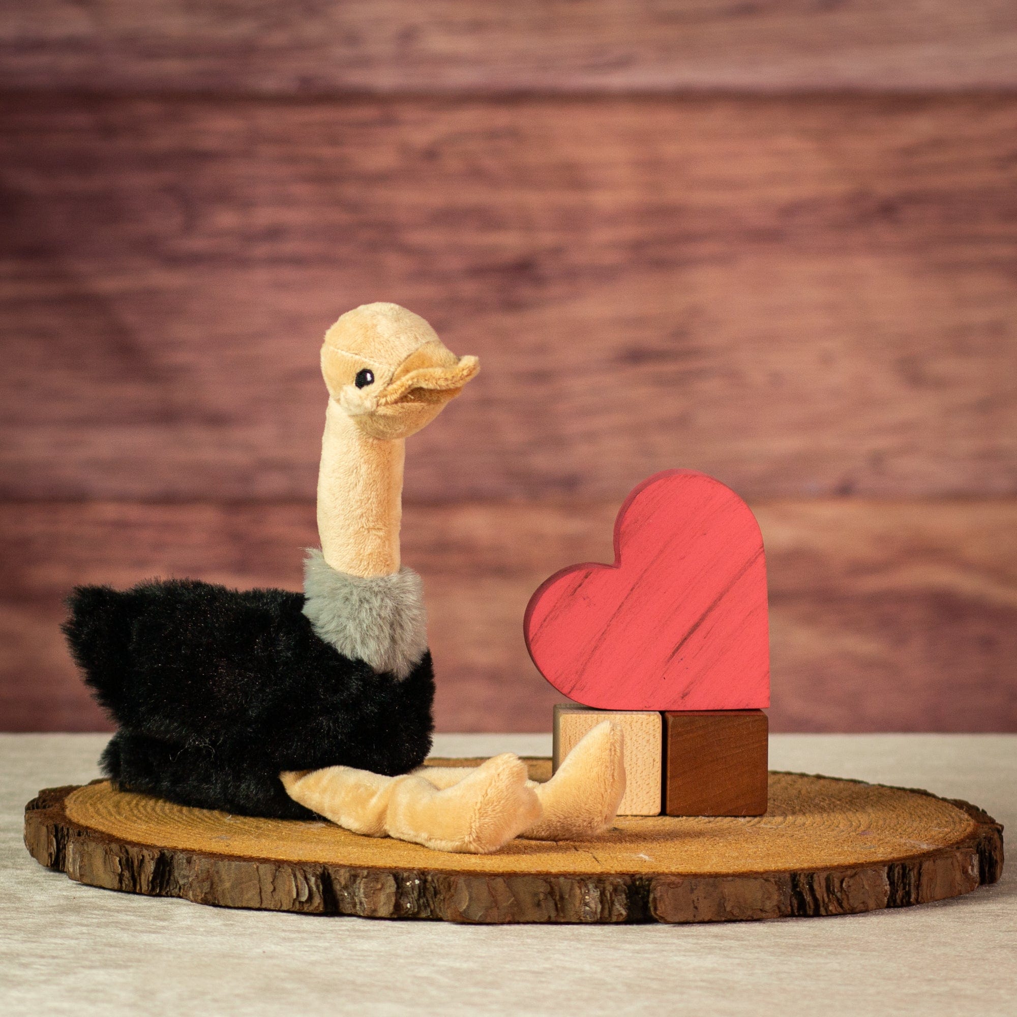 11" Cuddle Longneck Ostrich