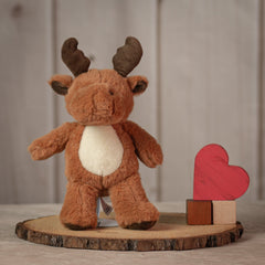11 inch brown stuffed moose