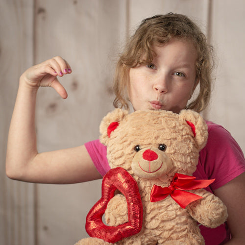 12" Hold My Heart Valentine Bear Pair