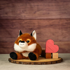 12" Laying Forest Friend Fox