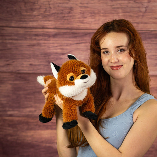 12" Laying Forest Friend Fox