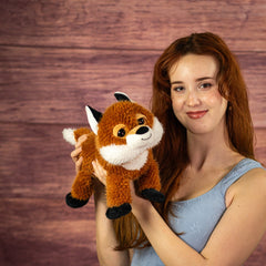 12" Laying Forest Friend Fox