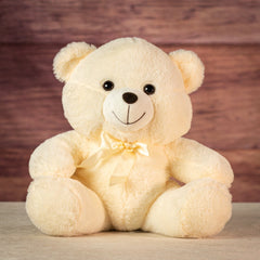 12" Sitting Cream & Cocoa Bears