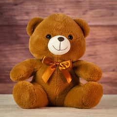12" Sitting Cream & Cocoa Bears