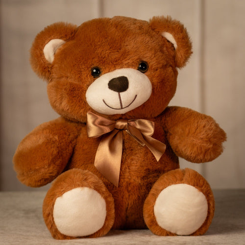12" Sitting Traditional Teddy Duo