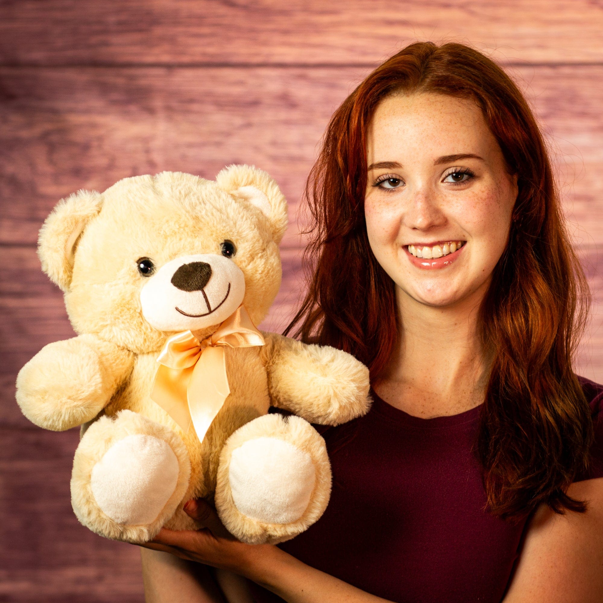 12" Sitting Traditional Teddy Duo