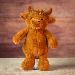 13" Cuddle Highland Honey Cow