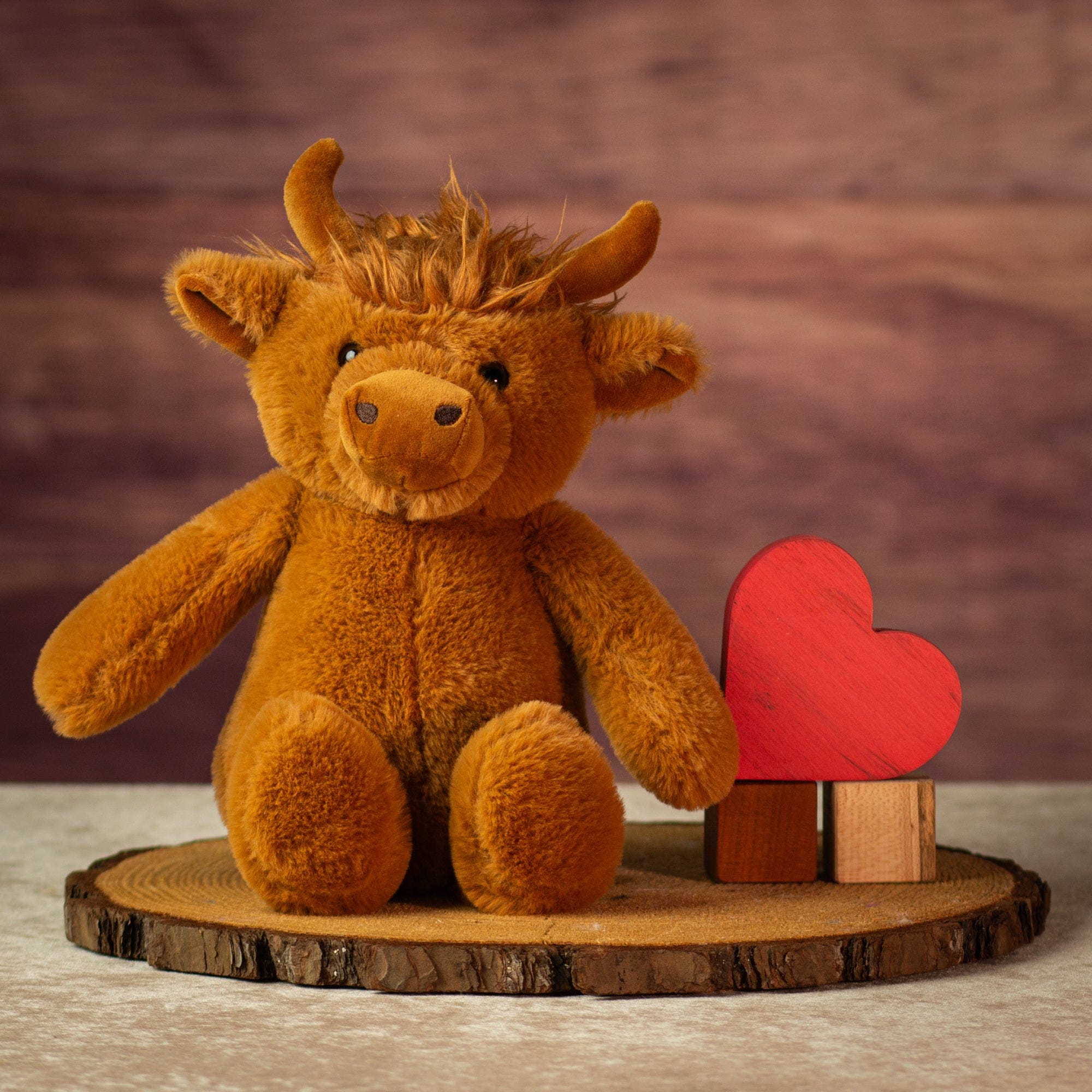 13" Cuddle Highland Honey Cow