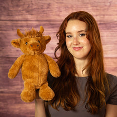 13" Cuddle Highland Honey Cow