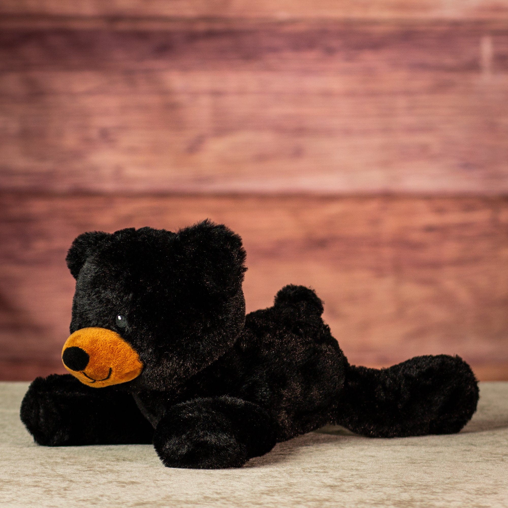 13" Laying Black Forest Bear