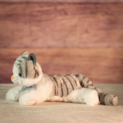 13" Laying Classic Tabby Cats