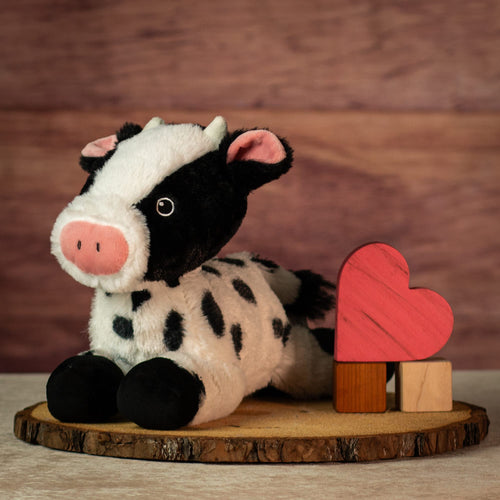 13" Laying Friendly Farm Cow