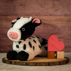 13" Laying Friendly Farm Cow